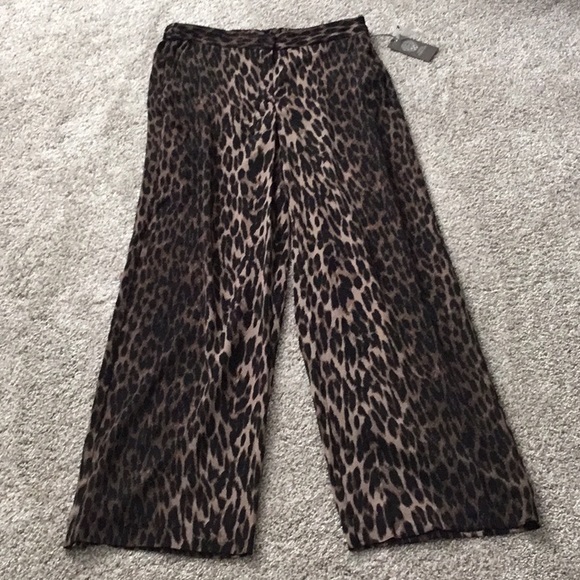 Vince Camuto leopard print pants NWT - Picture 1 of 6
